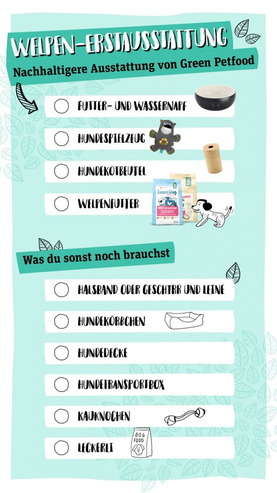 Liste Welpen-Erstausstattung