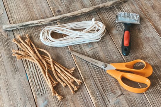 Materialien-DIY-Katzenspielzeug-Makramee